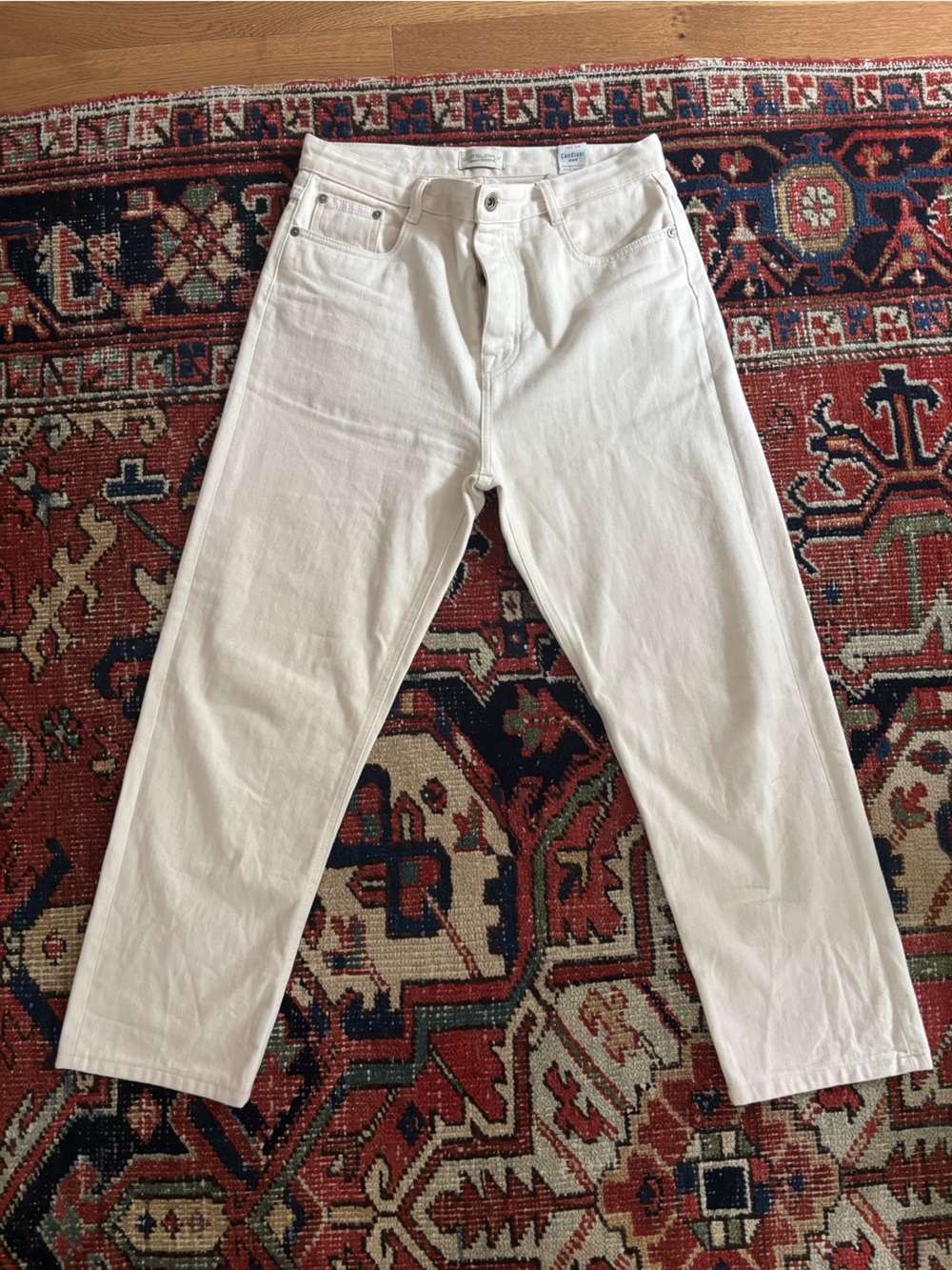 Rare SuitSupply Ecru Straight Fit Selvedge Denim
